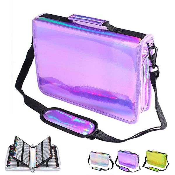 creative laser light pu leather pencil case 160 holes big large maker pen bag box office school stationery pouch
creative laser light pu leather pencil case 160 holes big large maker pen bag box office school stationery pouch