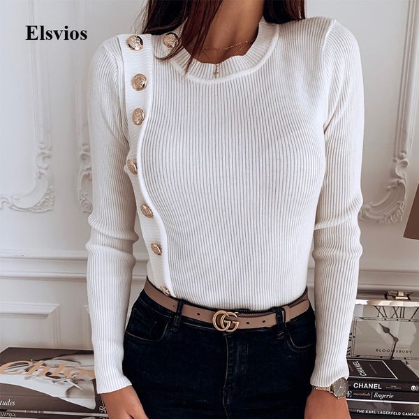 women solid buttons rib shirt blouse casual spring autumn long sleeve blouses elegant female o neck knitted pullover blusa, White
women solid buttons rib shirt blouse casual spring autumn long sleeve blouses elegant female o neck knitted pullover blusa, White