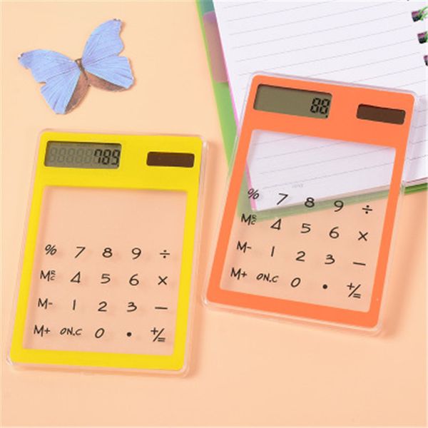 transparent calculator korean creative students stationery ultra - thin solar mini - computer portable learning office
transparent calculator korean creative students stationery ultra - thin solar mini - computer portable learning office