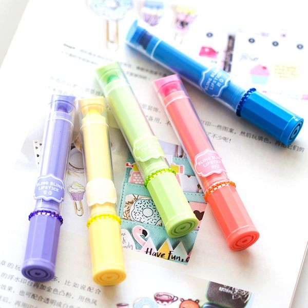mini lipstick color highlighter fluorescent marker stick pen candy gel highlighters office school supplies, Black;red
mini lipstick color highlighter fluorescent marker stick pen candy gel highlighters office school supplies, Black;red