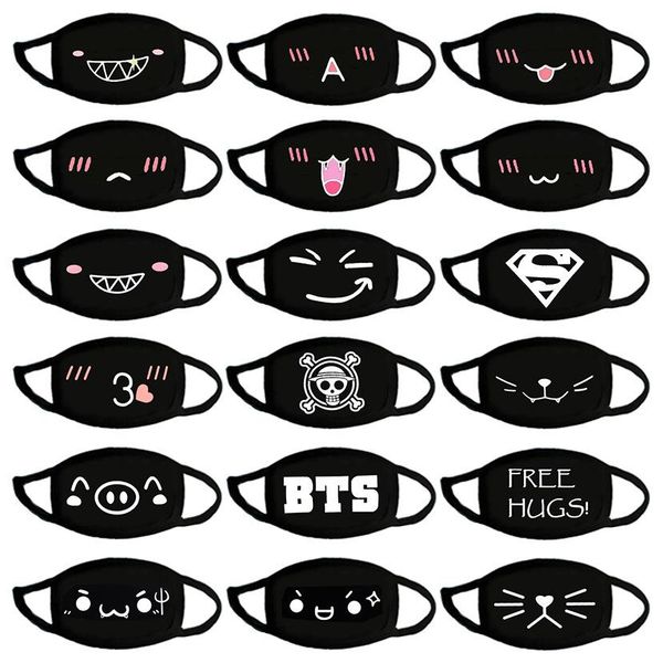100pcs Cotton Face Masks Washable Black pattern Dust Face Mask Cotton Mouth Earloops Mask Muffle Cute Cartoon Mask Travel FY9044
100pcs Cotton Face Masks Washable Black pattern Dust Face Mask Cotton Mouth Earloops Mask Muffle Cute Cartoon Mask Travel FY9044