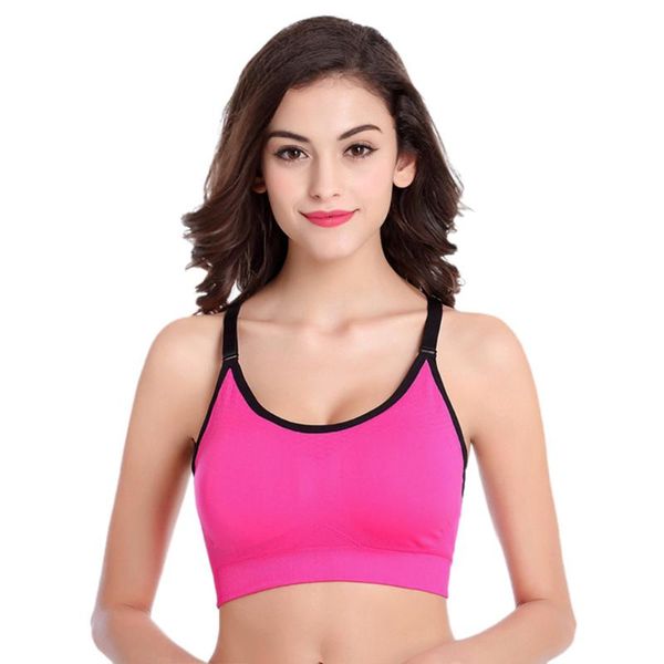 gym clothing women yoga fitness sports bra stretch workout tank seamless padded push up brassiere sport femme#20, White;black
gym clothing women yoga fitness sports bra stretch workout tank seamless padded push up brassiere sport femme#20, White;black