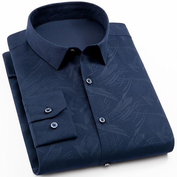2020 men fashion casual long sleeved printed shirt slim fit male social business dress shirt brand men clothing soft comfortable, White;black
2020 men fashion casual long sleeved printed shirt slim fit male social business dress shirt brand men clothing soft comfortable, White;black