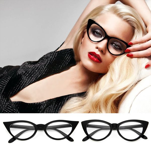 glasses frame women glasses retro cat eye fashion clear lens eyeglasses frame clear lens sun, Black
glasses frame women glasses retro cat eye fashion clear lens eyeglasses frame clear lens sun, Black