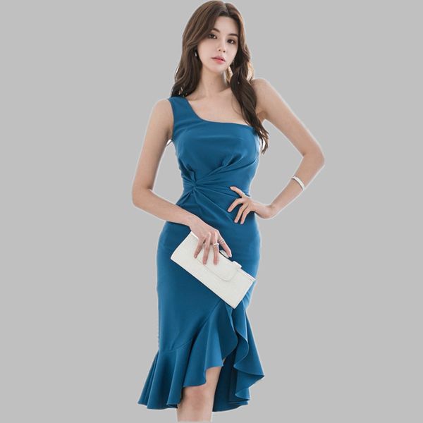 hamaliel women one-shoulder bodycon dress 2019 new summer blue ruffles split mermaid party dress slim sleeveless vestidos, Black;pink
hamaliel women one-shoulder bodycon dress 2019 new summer blue ruffles split mermaid party dress slim sleeveless vestidos, Black;pink