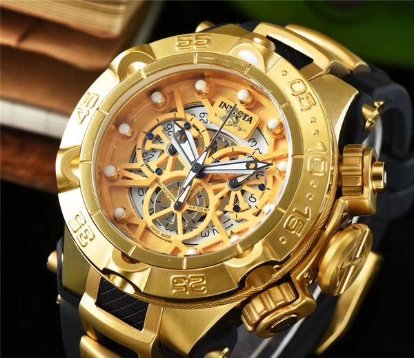 luxury mens watches big brand invicta full-featured silicone movement swiss quartz fashion quartz watch, Slivery;brown
luxury mens watches big brand invicta full-featured silicone movement swiss quartz fashion quartz watch, Slivery;brown