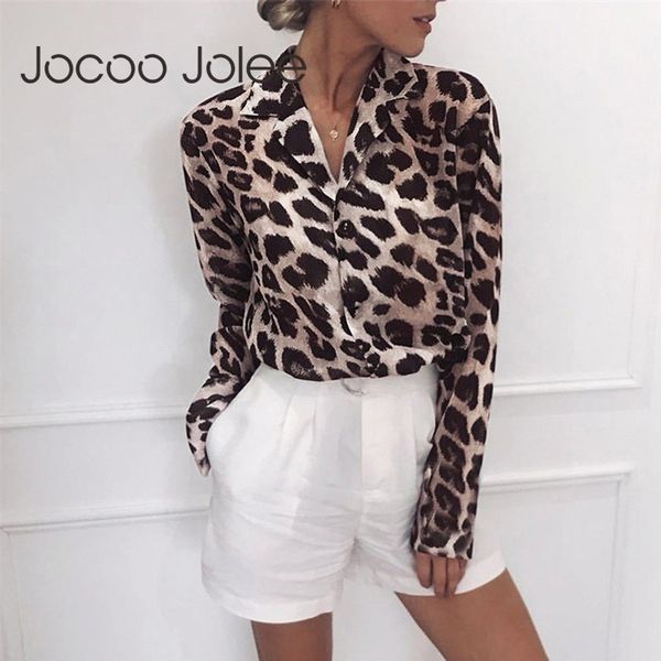 jocoo jolee fashion women leopard print v neck chiffon blouse long sleeve shirts casual party blusas femininas plus size, White
jocoo jolee fashion women leopard print v neck chiffon blouse long sleeve shirts casual party blusas femininas plus size, White