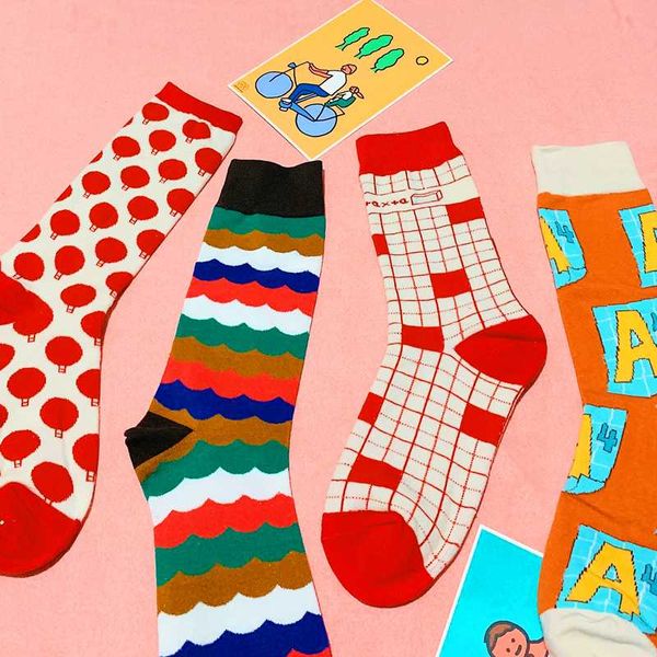 harajuku student kawaill colorful female socks hipster skateboard novelty socks letter grid patterned red color happy sox, Black;white
harajuku student kawaill colorful female socks hipster skateboard novelty socks letter grid patterned red color happy sox, Black;white