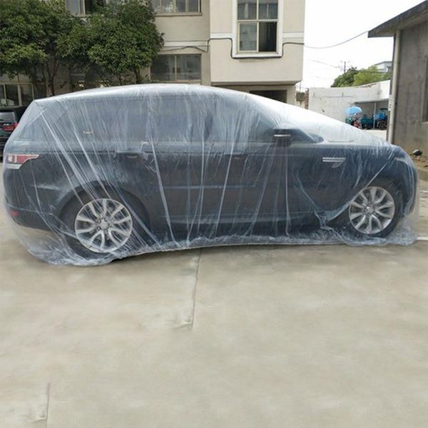 disposable car cover waterproof transparent plastic dustproof cover rain covers universal suv car rain dust snow garage
disposable car cover waterproof transparent plastic dustproof cover rain covers universal suv car rain dust snow garage