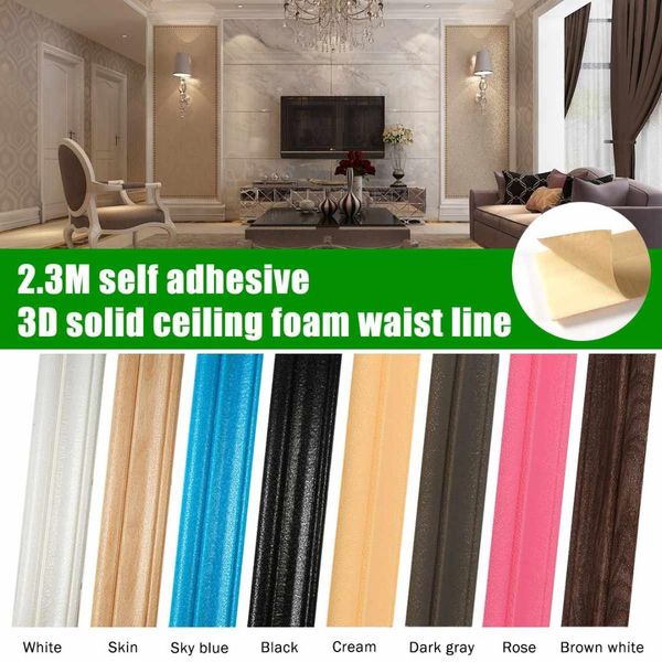 8*230cm living room waist line wall sticker home tiles waterproof self adhesive pvc wallpaper border foam background baseboard
8*230cm living room waist line wall sticker home tiles waterproof self adhesive pvc wallpaper border foam background baseboard