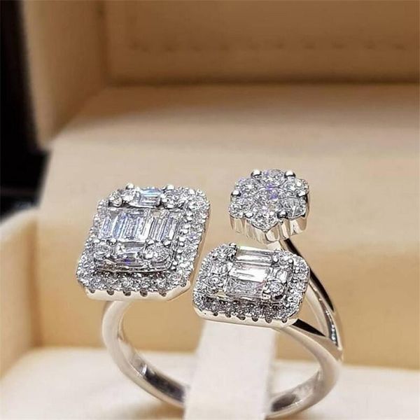 selling luxury jewelry 925 sterling silver princess cut white z cz diamond stack promise rings women wedding band open ring gift, Slivery;golden
selling luxury jewelry 925 sterling silver princess cut white z cz diamond stack promise rings women wedding band open ring gift, Slivery;golden