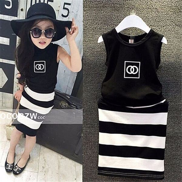 new pattern fashion movement summer dress girls clothes baby black and white striped dress children clothing
new pattern fashion movement summer dress girls clothes baby black and white striped dress children clothing