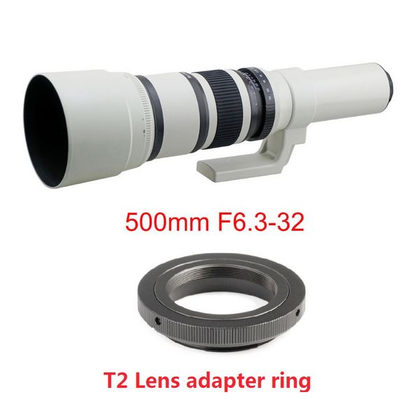 500mm f/6.3 telep fixed prime lens+t2 lens adapter ring for canon
500mm f/6.3 telep fixed prime lens+t2 lens adapter ring for canon
