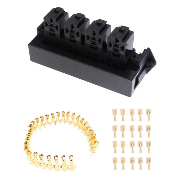 12v 80a auto replacement 5 pin 15 way 4 relay socket box holder houisng with terminals
12v 80a auto replacement 5 pin 15 way 4 relay socket box holder houisng with terminals