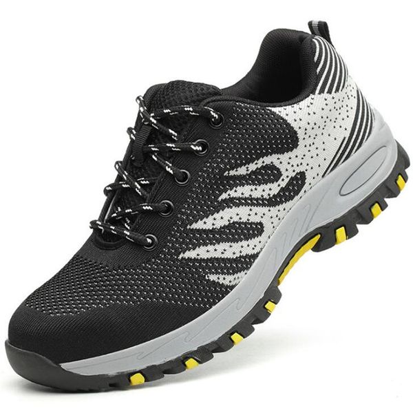2019 autumn men steel toe work shoes fashion casual puncture proof safety shoes male breathable indestructible industrial, Black
2019 autumn men steel toe work shoes fashion casual puncture proof safety shoes male breathable indestructible industrial, Black