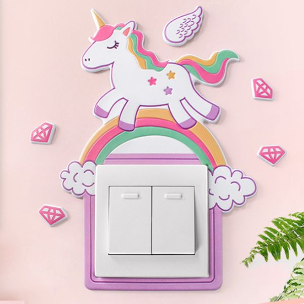 animal unicorn cover cartoon room decor 3d wall silicone on-off switch luminous light switch outlet wall sticker
animal unicorn cover cartoon room decor 3d wall silicone on-off switch luminous light switch outlet wall sticker