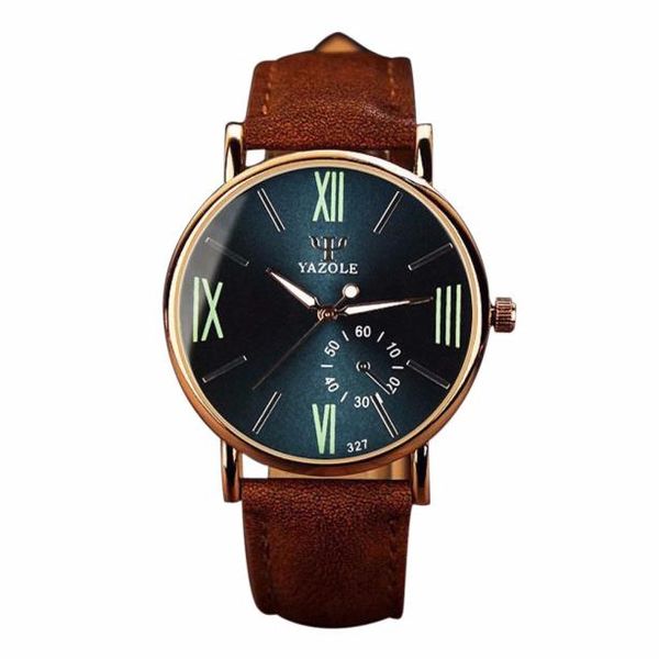yazole watches men's fashion watc waterproof 30m date leather strap quartz blu-ray man watches 2018 brand montre homme #sl, Slivery;brown
yazole watches men's fashion watc waterproof 30m date leather strap quartz blu-ray man watches 2018 brand montre homme #sl, Slivery;brown