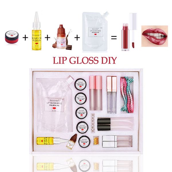 new moisturizing diy lip gloss material kit lipgloss base gel pigment powder olive oil flavor essence handmade makeup
new moisturizing diy lip gloss material kit lipgloss base gel pigment powder olive oil flavor essence handmade makeup