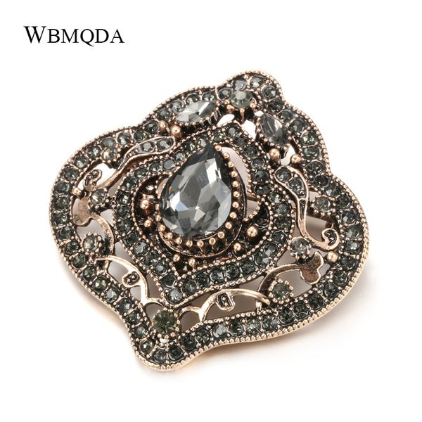 wbmqda luxury gray crystal brooch boho jewelry antique gold scarf pins vintage brooches for women wedding accessories
wbmqda luxury gray crystal brooch boho jewelry antique gold scarf pins vintage brooches for women wedding accessories