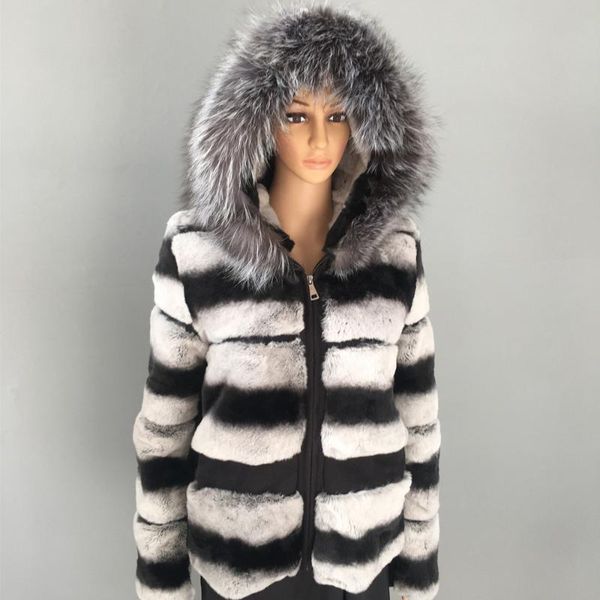 the real rex fur coat and fur which is fashionable and warm for women's natural, Black
the real rex fur coat and fur which is fashionable and warm for women's natural, Black