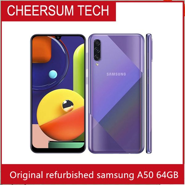 Image of Refurbished Original Samsung Galaxy A50 6.4 inch Octa Core 6GB RAM 64GB ROM Android Cellphone
