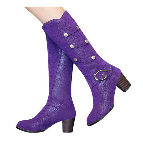 winter warm fur knee high boots womens snow boots high heels side zipper female shoes black brown purple large size#4
winter warm fur knee high boots womens snow boots high heels side zipper female shoes black brown purple large size#4