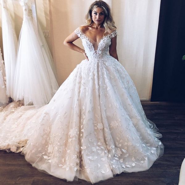 a-line wedding dresses modern capped sleeves lace dresses summer bohemian a line bridal gowns appliques off shoulder robe de mariee with cou, White
a-line wedding dresses modern capped sleeves lace dresses summer bohemian a line bridal gowns appliques off shoulder robe de mariee with cou, White