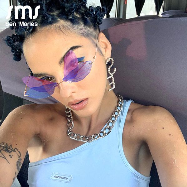 vintage sunglasses women fashion rimless dragonfly steampunk sunglasses men frameless gradient clear lens glasses shades oculos ch01, Blue
vintage sunglasses women fashion rimless dragonfly steampunk sunglasses men frameless gradient clear lens glasses shades oculos ch01, Blue