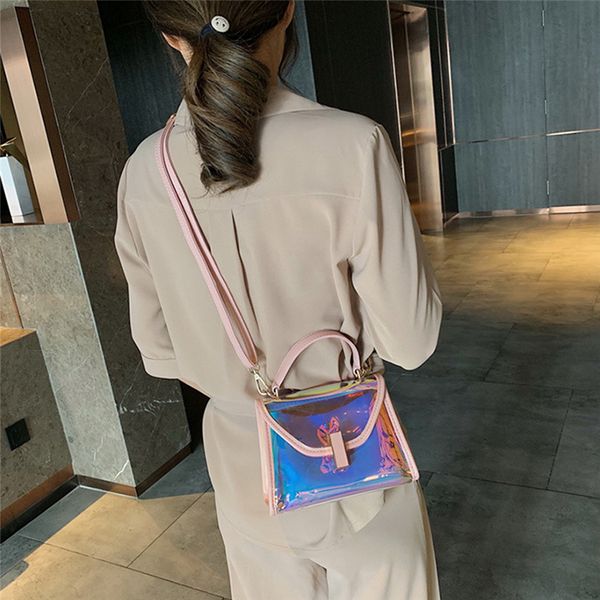2019 new colorful literary women 's handbags korean laser shoulder slung small square bags pu jelly transparent crossbody tote
2019 new colorful literary women 's handbags korean laser shoulder slung small square bags pu jelly transparent crossbody tote
