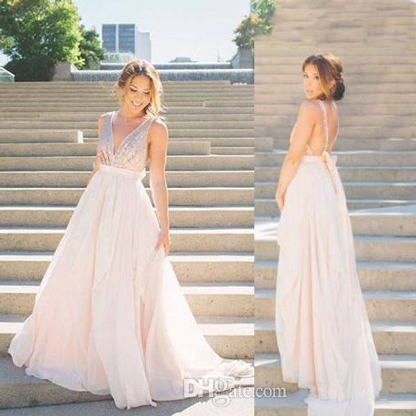 2019 deep v neck long bridesmaid dresses with bowknot sequins evening dresses chiffon backless custom made maid of honor gowns, Blue;red
2019 deep v neck long bridesmaid dresses with bowknot sequins evening dresses chiffon backless custom made maid of honor gowns, Blue;red