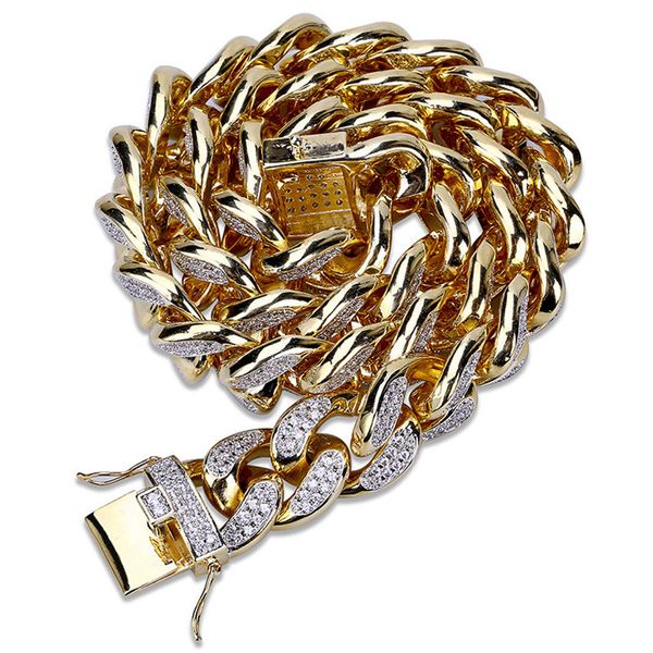 hip hop necklace exquisite bling ziron micro paved necklaces luxury fashion 18k gold plated 18mm width big size chain necklace, Silver
hip hop necklace exquisite bling ziron micro paved necklaces luxury fashion 18k gold plated 18mm width big size chain necklace, Silver