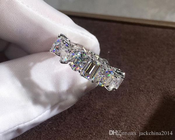 classical fashion jewelry handmade 925 sterling silver princess white z cz diamond promise women wedding finger ring gift
classical fashion jewelry handmade 925 sterling silver princess white z cz diamond promise women wedding finger ring gift