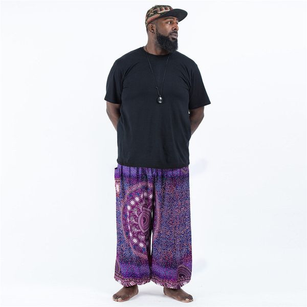 men causal flower printed hippy baggy boho elastic cross-pants loose trousers aladdin wide leg cotton linen harem pants, Black
men causal flower printed hippy baggy boho elastic cross-pants loose trousers aladdin wide leg cotton linen harem pants, Black