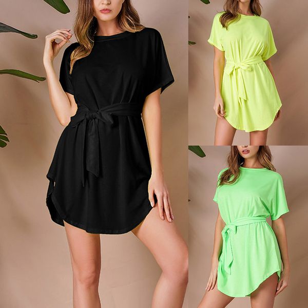 casual summer dress women clothes 2019 fashion women o-neck short sleeve solid bandage irregular dress vestidos 42, Black;gray
casual summer dress women clothes 2019 fashion women o-neck short sleeve solid bandage irregular dress vestidos 42, Black;gray