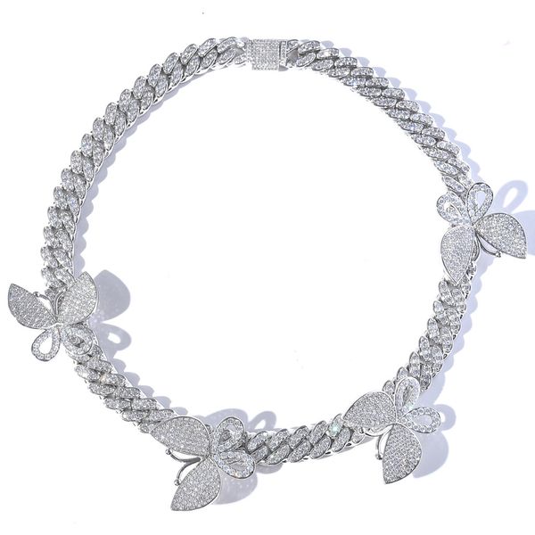 13mm choker silver diamond butterfly necklace hiphop chain 14k electroplate copper made iced out tennis rop
13mm choker silver diamond butterfly necklace hiphop chain 14k electroplate copper made iced out tennis rop