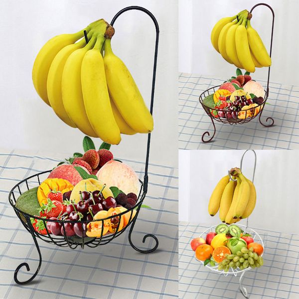 new kitchen metal fruit basket with detachable banana hanger holder hook kitchen baskets
new kitchen metal fruit basket with detachable banana hanger holder hook kitchen baskets
