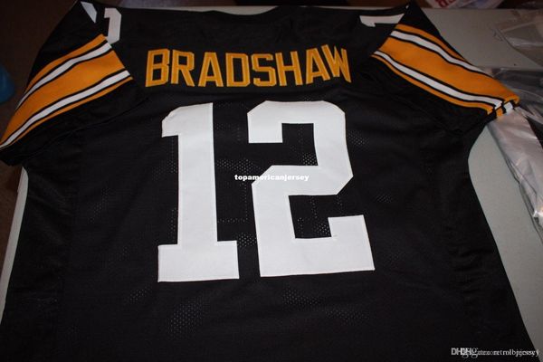retro #12 terry bradshaw custom mitchell & ness jersey black stitching men's football jerseys rugby, Black;blue
retro #12 terry bradshaw custom mitchell & ness jersey black stitching men's football jerseys rugby, Black;blue