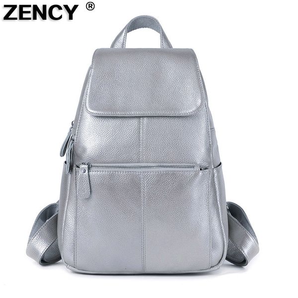 zency 100% genuine real leather silver hardware women ladies girl silver gray white pink backpack layer cowhide school bags cj191212
zency 100% genuine real leather silver hardware women ladies girl silver gray white pink backpack layer cowhide school bags cj191212