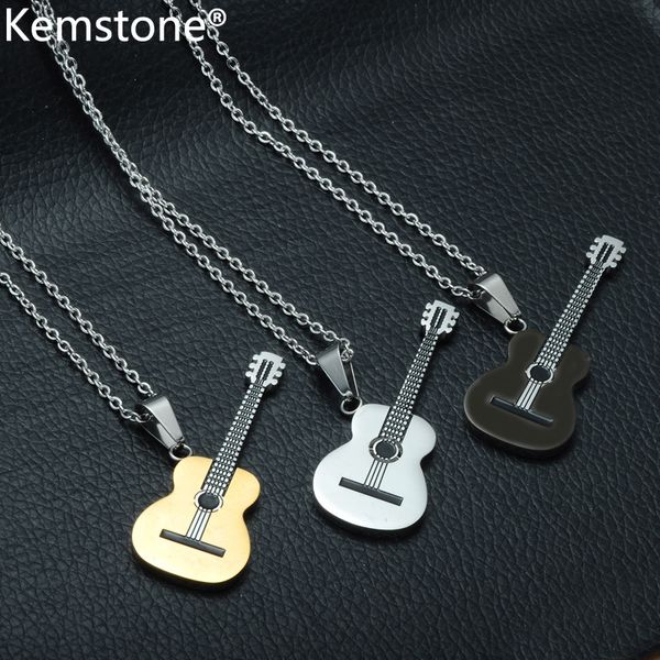 kemstone classic stainless steel guitar black silver gold plated music enthusiast's pendant necklace jewelry gift for men women
kemstone classic stainless steel guitar black silver gold plated music enthusiast's pendant necklace jewelry gift for men women
