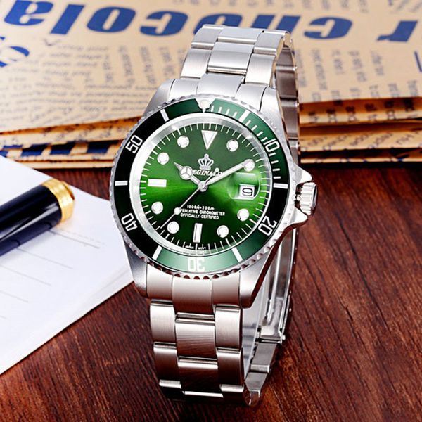 2019 reginald crown quartz watch stainless steel men watch men sports watches relogio masculino mannen horloge, Slivery;brown
2019 reginald crown quartz watch stainless steel men watch men sports watches relogio masculino mannen horloge, Slivery;brown