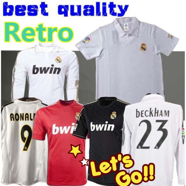 11 12 real madrid retro home soccer jersey sergio ramos kaka ronaldo zidane beckham 02 05 06 raul robinho long sleeve football shirt, Black;yellow
11 12 real madrid retro home soccer jersey sergio ramos kaka ronaldo zidane beckham 02 05 06 raul robinho long sleeve football shirt, Black;yellow