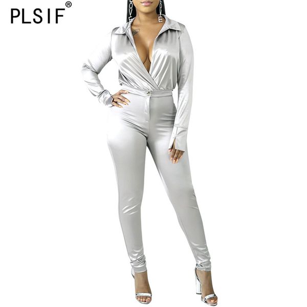 new product smooth and shiny lady jumpsuits deep v-neck long sleeve catsuits high street brief fashion jumpsuits, Black;white
new product smooth and shiny lady jumpsuits deep v-neck long sleeve catsuits high street brief fashion jumpsuits, Black;white