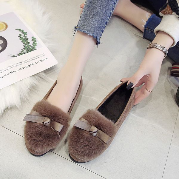 winter women's shoes fashion bow sets of plush warm women's loafers soft bottom comfortable ladies sheepskin flat shoes u16-92, Black
winter women's shoes fashion bow sets of plush warm women's loafers soft bottom comfortable ladies sheepskin flat shoes u16-92, Black