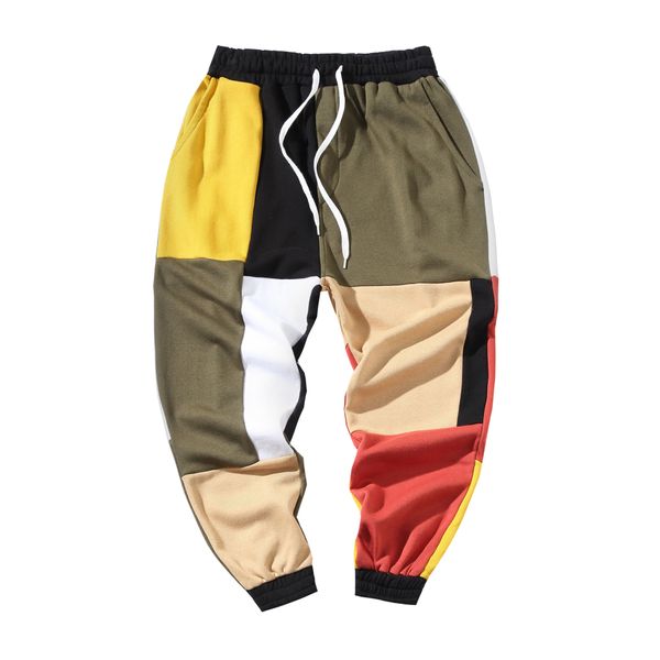 men's pants mens patchwork color harem cargo streetwear casual joggers male street vintage cotton sweatpants, Black
men's pants mens patchwork color harem cargo streetwear casual joggers male street vintage cotton sweatpants, Black