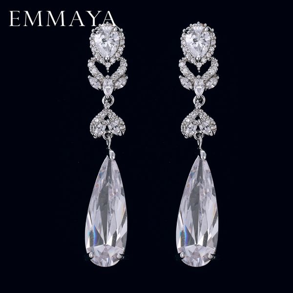 emmaya bling cz zirconia stone long earrings dangle women cubic zircon crystal silver color jewelry, Golden
emmaya bling cz zirconia stone long earrings dangle women cubic zircon crystal silver color jewelry, Golden