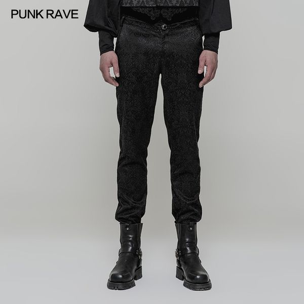 punk rave mens gothic pants high waist long pants vintage costume flowers wedding trousers steage performance, Black
punk rave mens gothic pants high waist long pants vintage costume flowers wedding trousers steage performance, Black