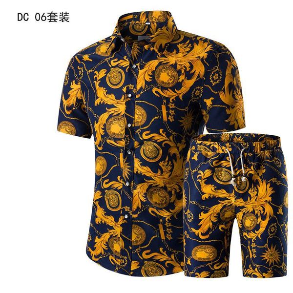 men's tracksuits shirt set short sleeve printed summer mens clothing suit single breasted button casual full cotton, Gray
men's tracksuits shirt set short sleeve printed summer mens clothing suit single breasted button casual full cotton, Gray