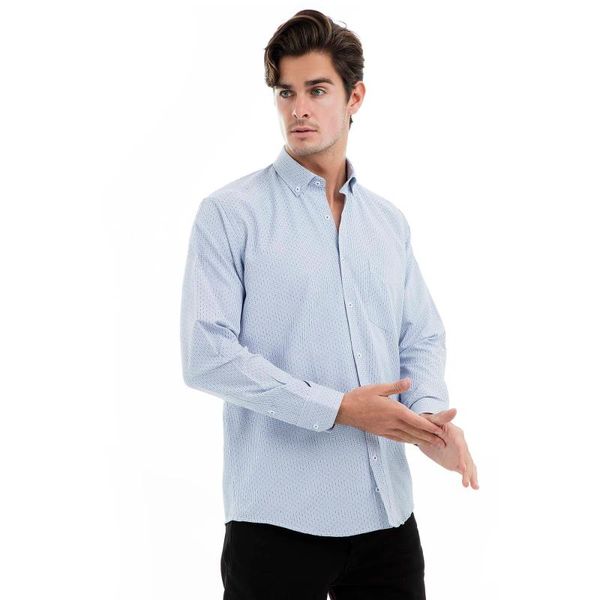 buratti long-sleeve shirt male long-sleeve shirt 50129, White;black