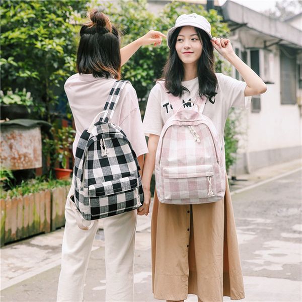 wholesale women plaid canvas bag handbags cute backpack fashion shoulder school bags travel storage canvas bag 5 colors optional dbc dh0679
wholesale women plaid canvas bag handbags cute backpack fashion shoulder school bags travel storage canvas bag 5 colors optional dbc dh0679
