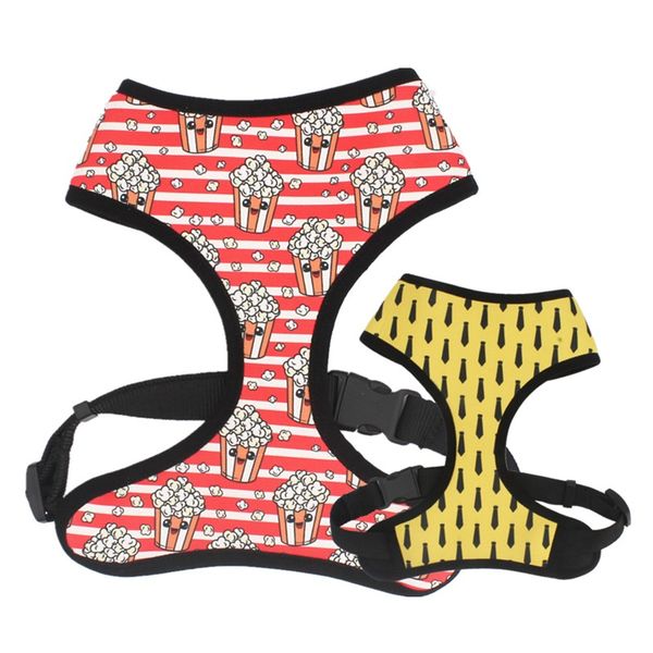 reversible popcorn dog harness with neoprene breathable mesh for small medium large dogs
reversible popcorn dog harness with neoprene breathable mesh for small medium large dogs